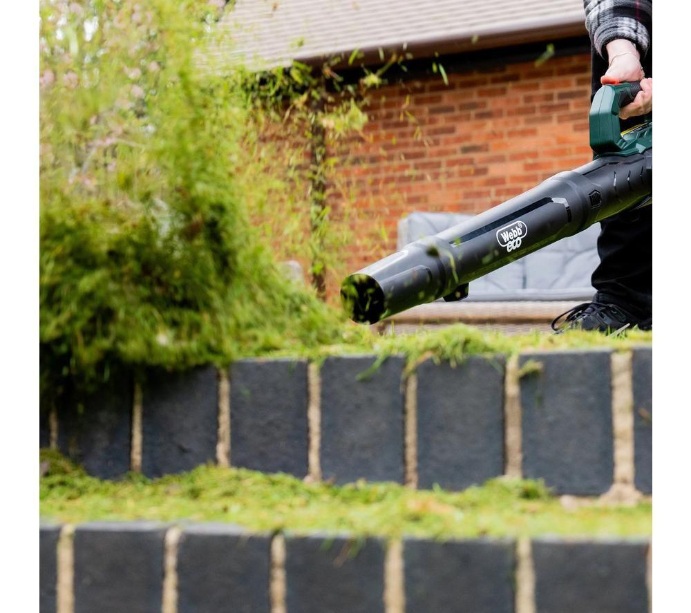 WEBB Eco WEV20ABB4 Cordless Leaf Blower - Black & Green image number 12 of 15