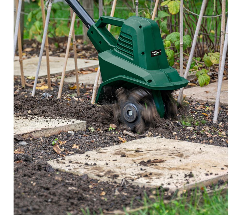 WEBB Eco WEV20TIL Cordless Tiller - Black & Green image number 9 of 10