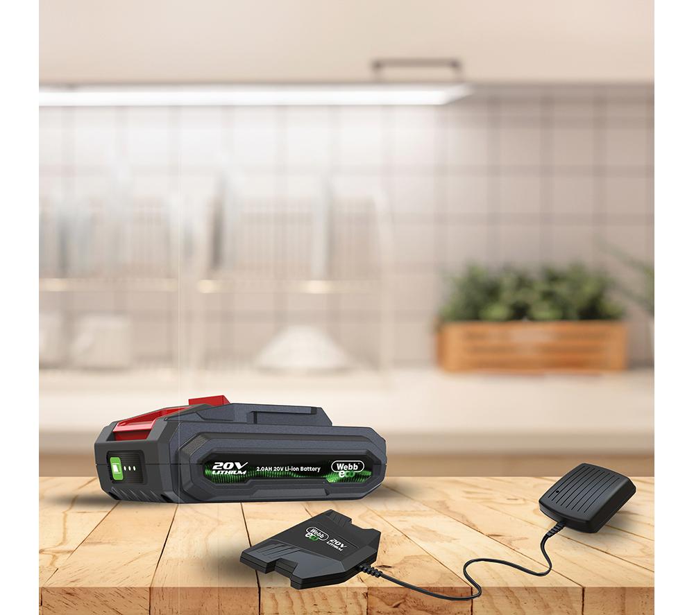 WEBB Eco WEV20TIL Cordless Tiller - Black & Green image number 10 of 10