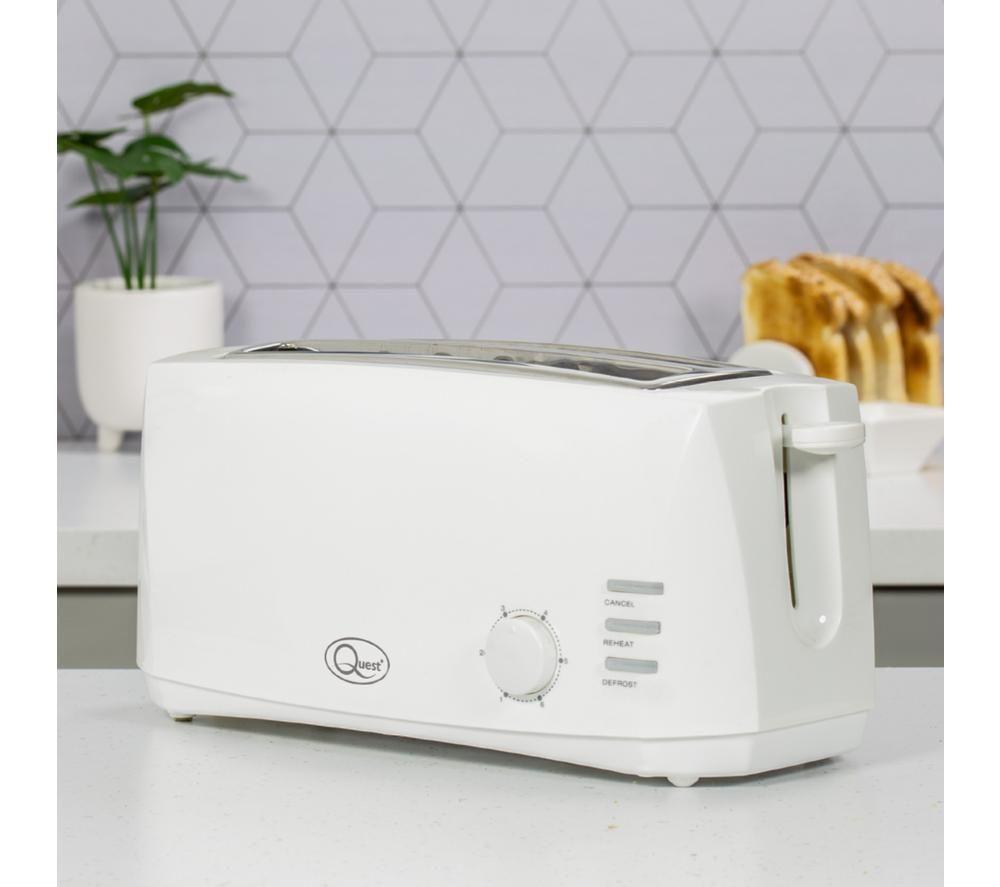 QUEST 35049 4-Slice Toaster - White image number 2 of 5