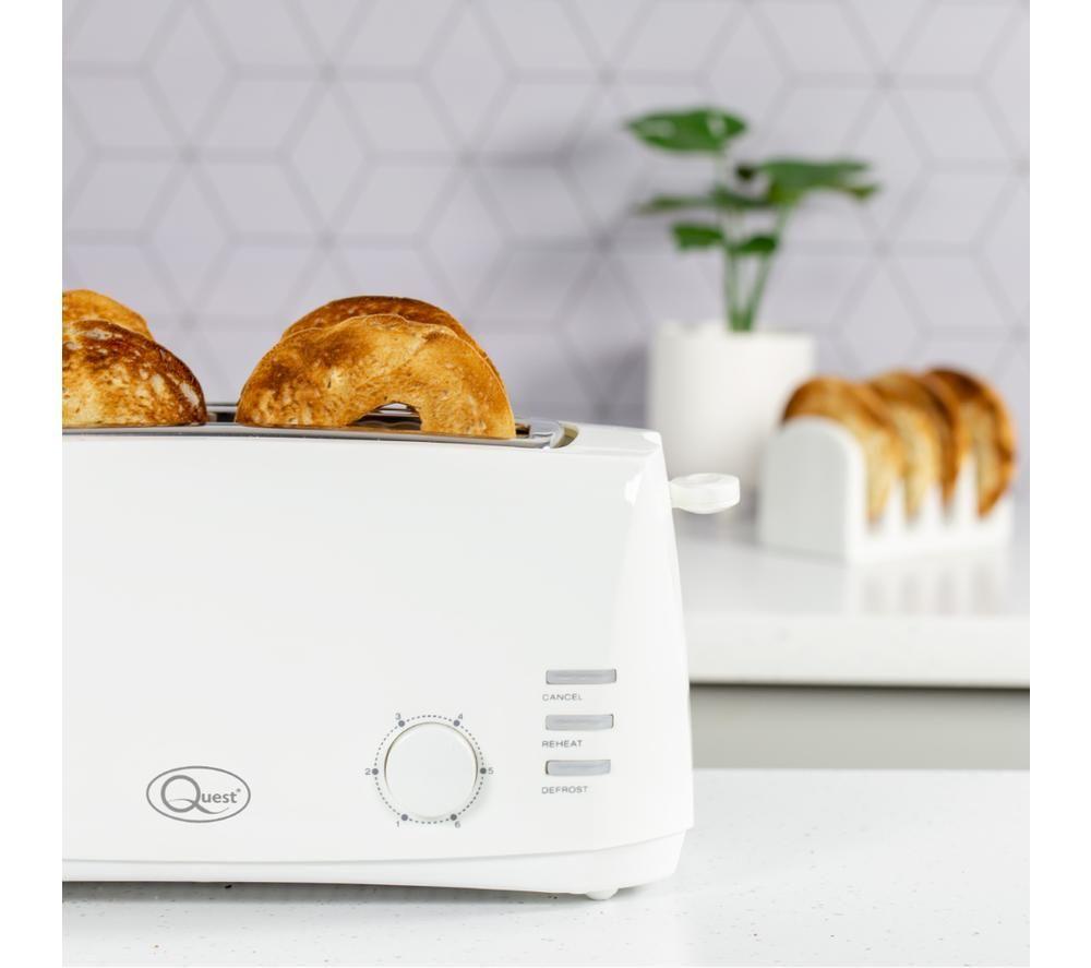 Buy QUEST 35049 4-Slice Toaster White Currys