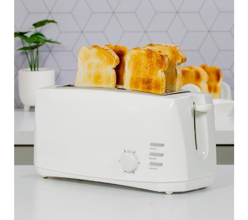QUEST 35049 4-Slice Toaster - White image number 4 of 5