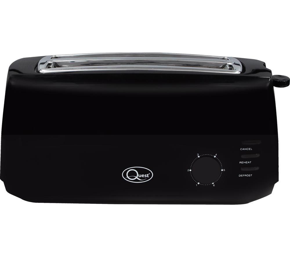 Buy QUEST 35069 4-Slice Toaster Black Currys