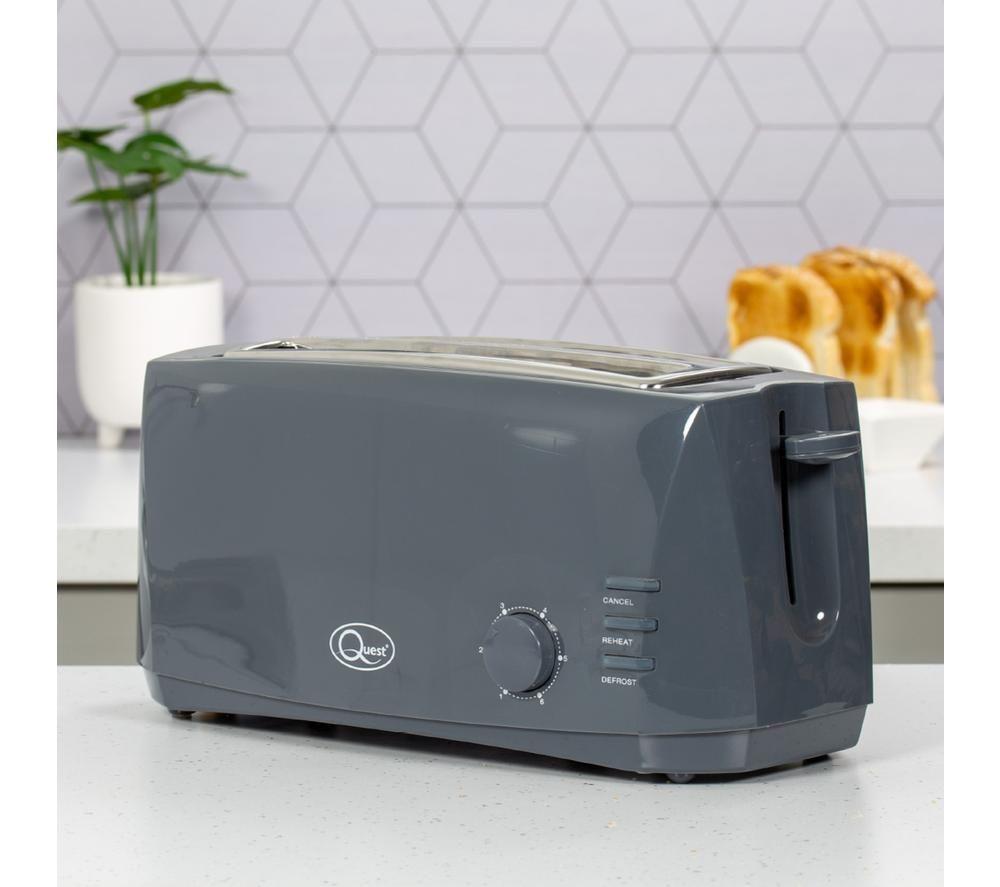 QUEST 35089 4-Slice Toaster - Grey image number 5 of 7
