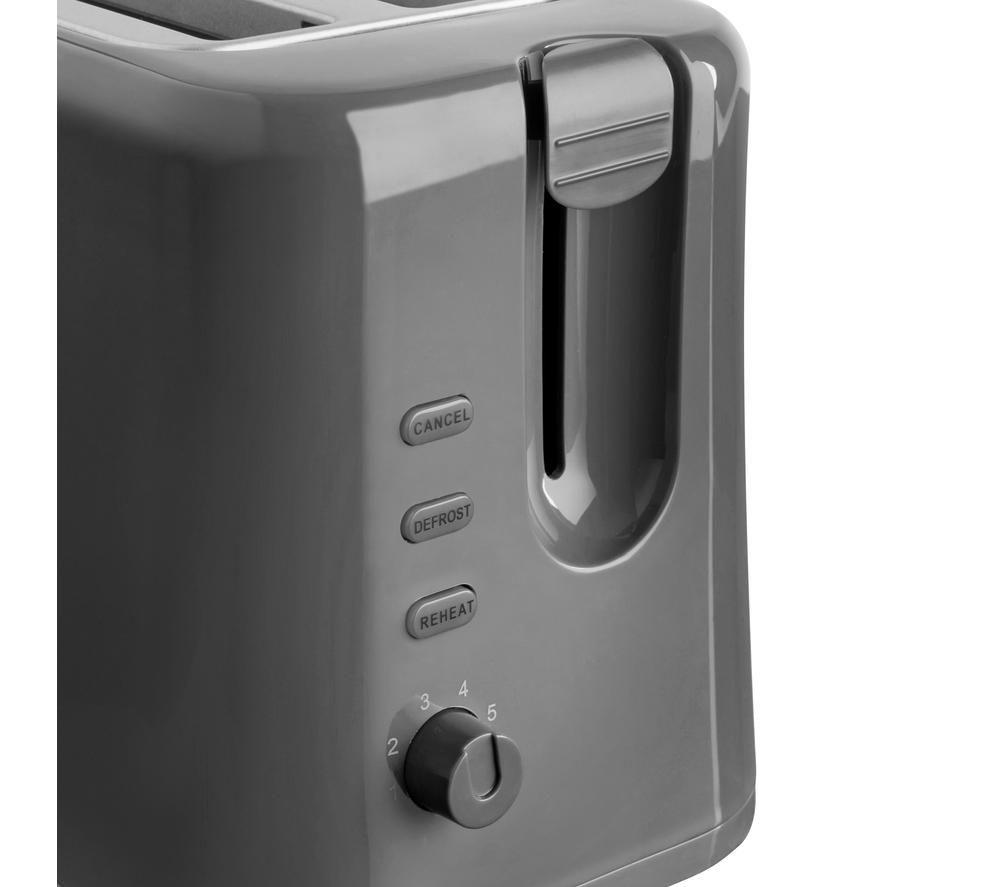 QUEST 34889 2-Slice Toaster - Grey image number 2 of 5