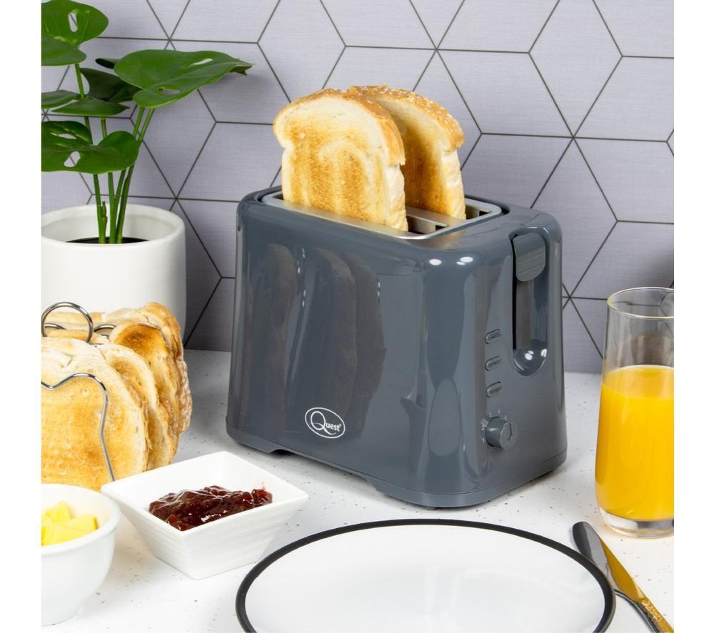 QUEST 34889 2-Slice Toaster - Grey image number 5 of 5
