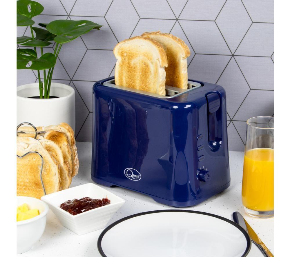 QUEST 34869 2-Slice Toaster - Navy Blue image number 5 of 5