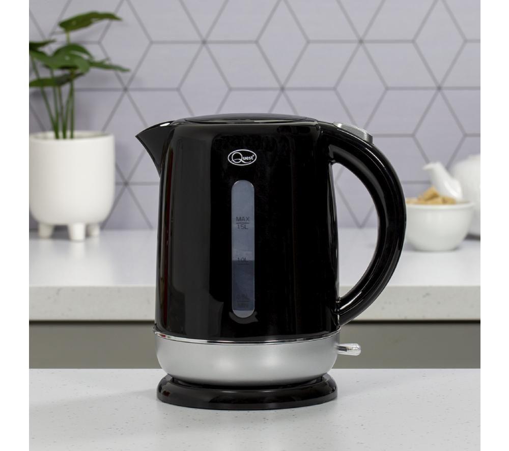QUEST 39909 Electric Kettle - Black & Silver image number 5 of 6