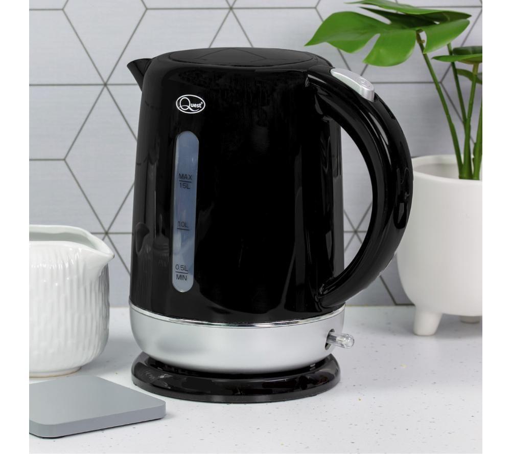 QUEST 39909 Electric Kettle - Black & Silver image number 6 of 6