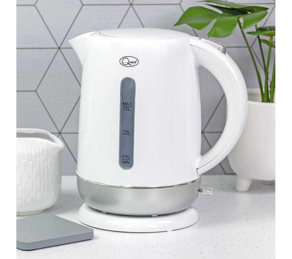 QUEST 39919 Jug Kettle - White & Silver image number 4 of 6
