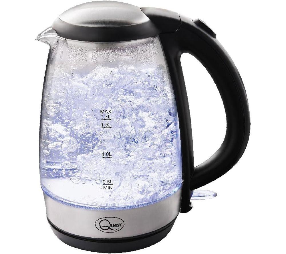 1.7L Fast Boil Glass Kettle 3000W LED Cordless BPA Free Kitchen Kettle - Image 5