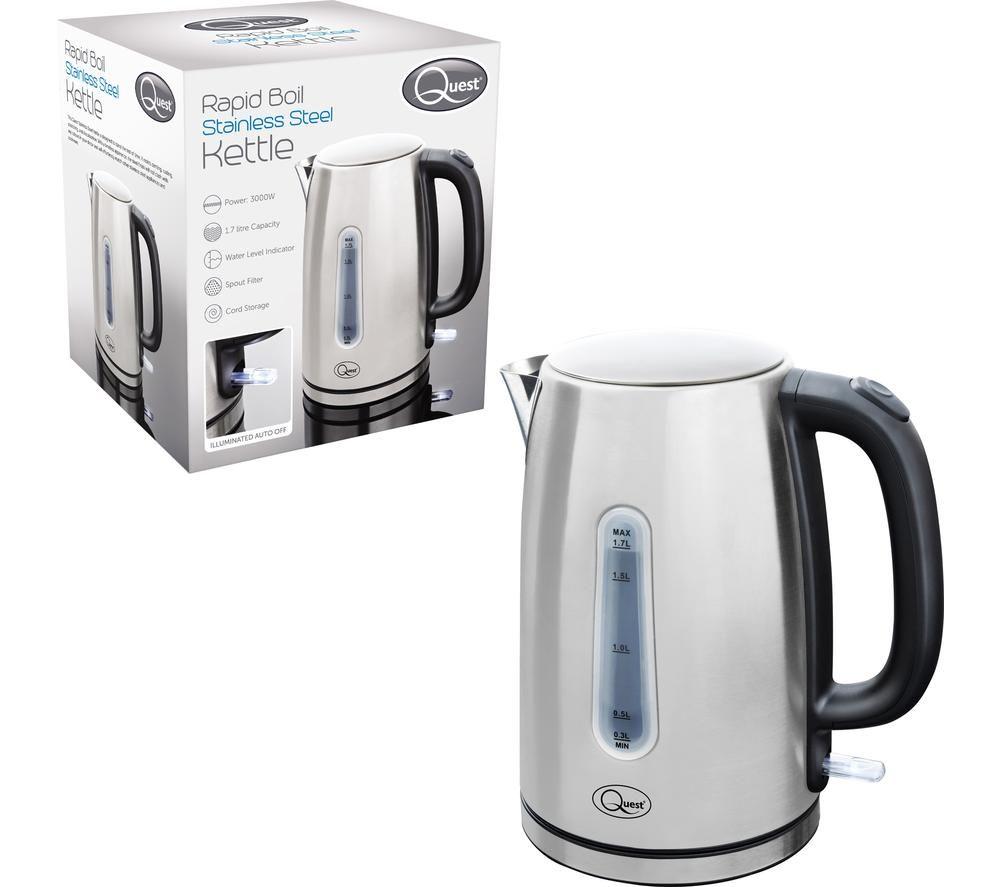 QUEST 35349 Electric Kettle - Silver & Black image number 6 of 6