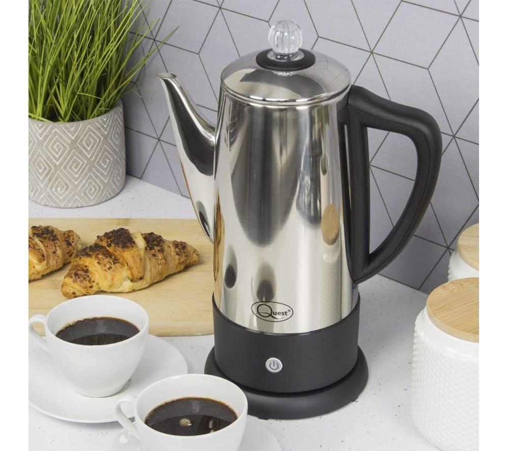 QUEST 35200 Electric Coffee Percolator - Stainless Steel image number 2 of 3