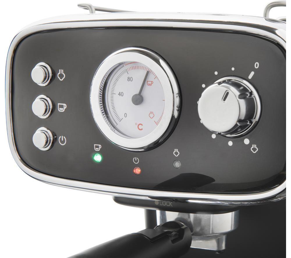 QUEST 36569 Retro Coffee Machine - Black image number 6 of 6