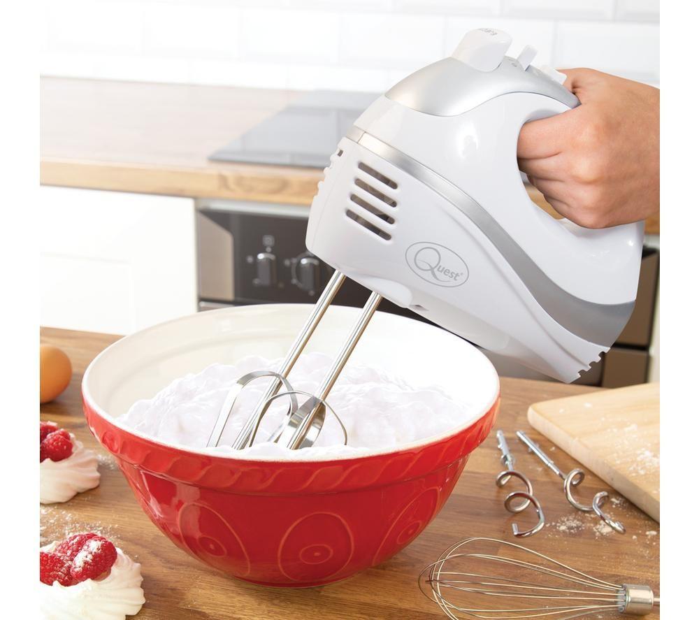 QUEST 35890 Hand Mixer - White & Silver image number 4 of 5