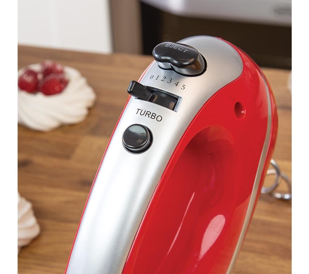 QUEST 35820 Hand Mixer - Red & Silver image number 2 of 5