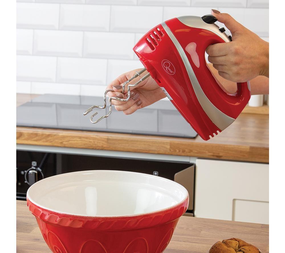 QUEST 35820 Hand Mixer - Red & Silver image number 3 of 5
