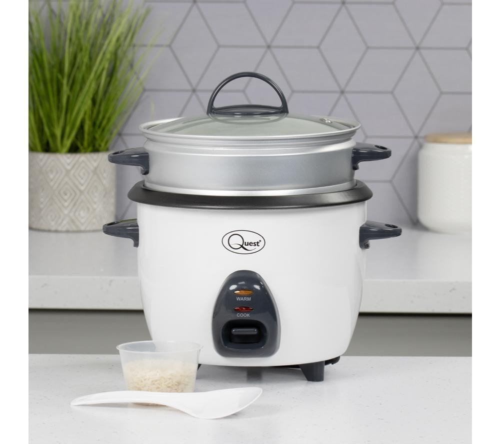 QUEST 33339 Rice Cooker & Steamer - White image number 2 of 3