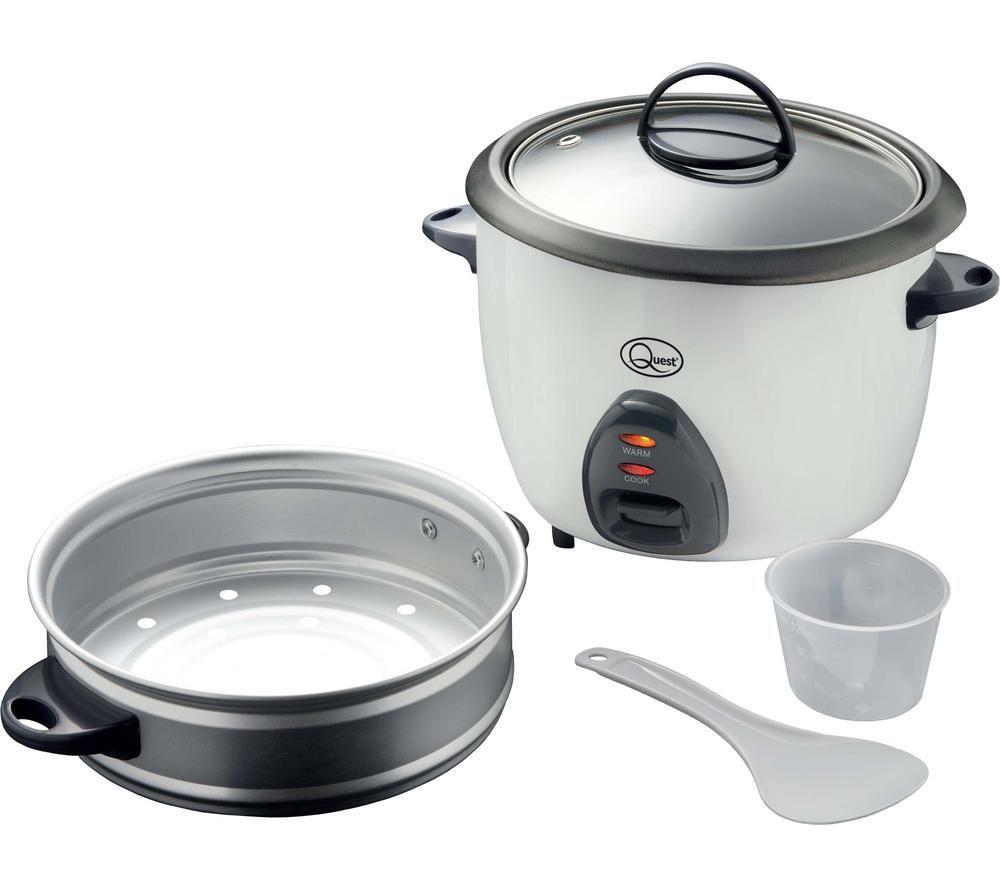 QUEST 33339 Rice Cooker & Steamer - White image number 3 of 3