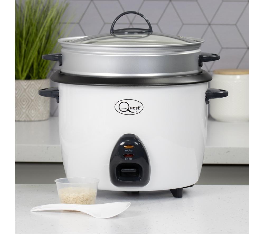 QUEST 33349 Rice Cooker & Steamer - White image number 4 of 6