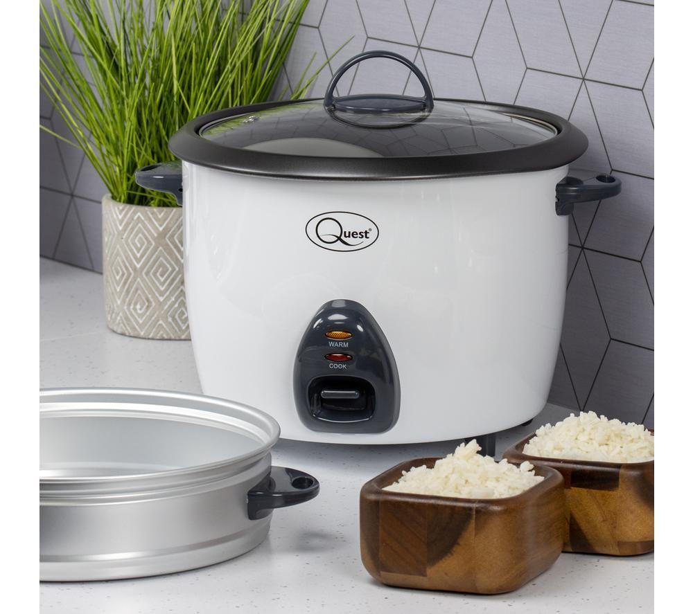 QUEST 33349 Rice Cooker & Steamer - White image number 5 of 6