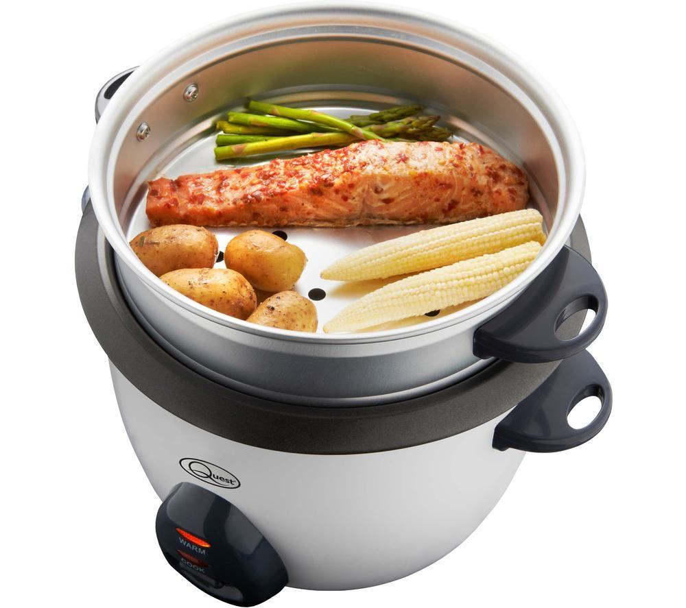 QUEST 33359 Rice Cooker & Steamer - White image number 3 of 6