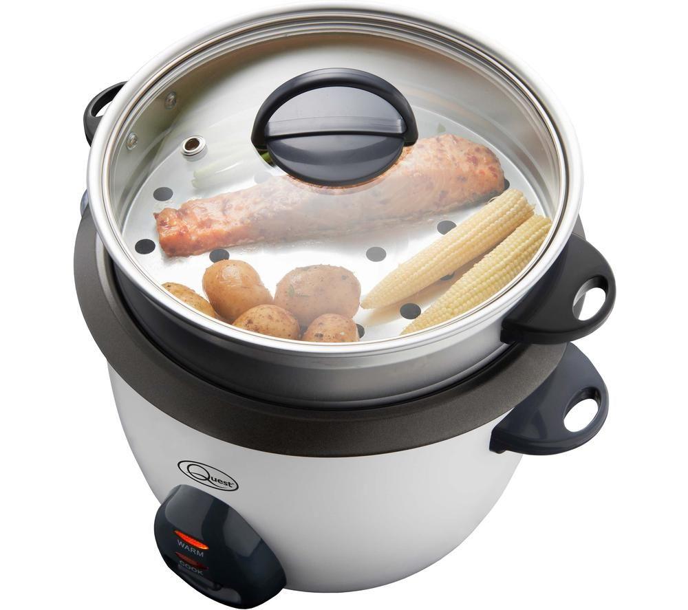 QUEST 33359 Rice Cooker & Steamer - White image number 4 of 6