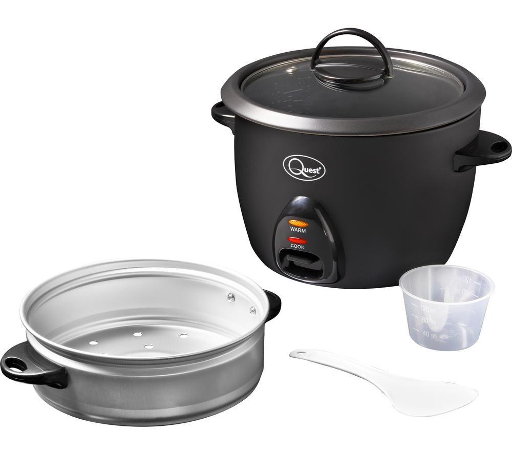 QUEST 33369 Rice Cooker & Steamer - Black image number 5 of 5