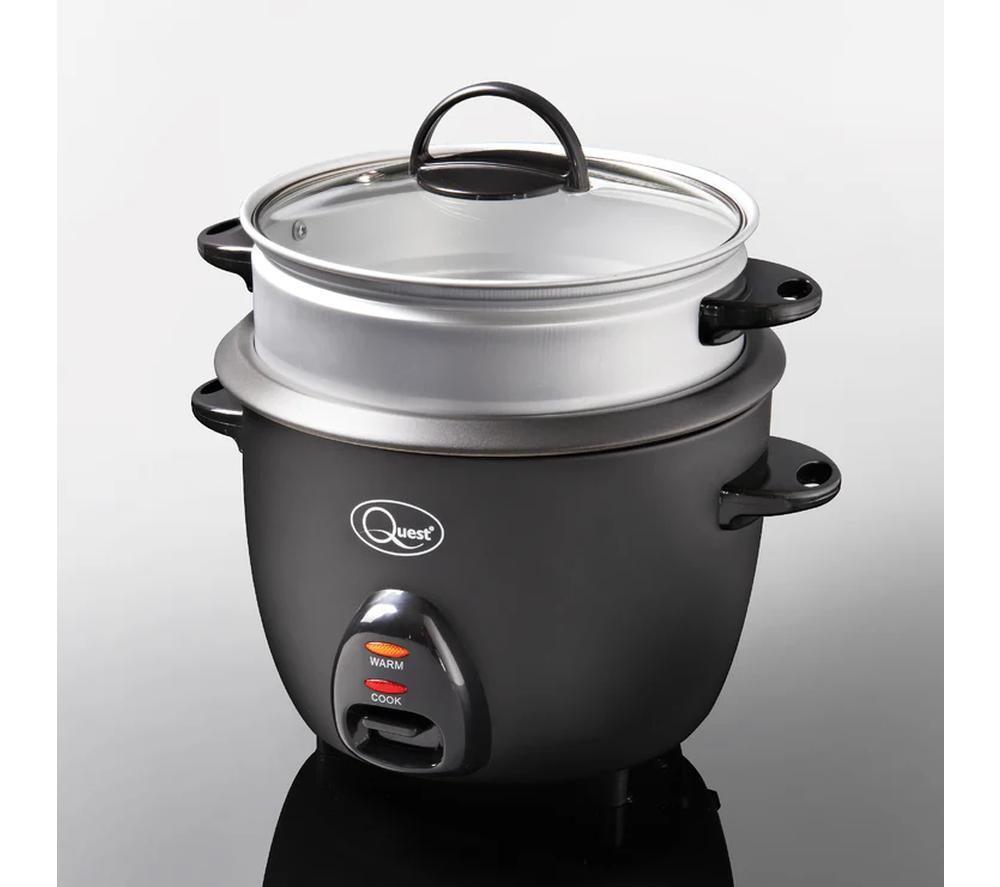 QUEST 33379 Rice Cooker & Steamer - Black image number 5 of 7
