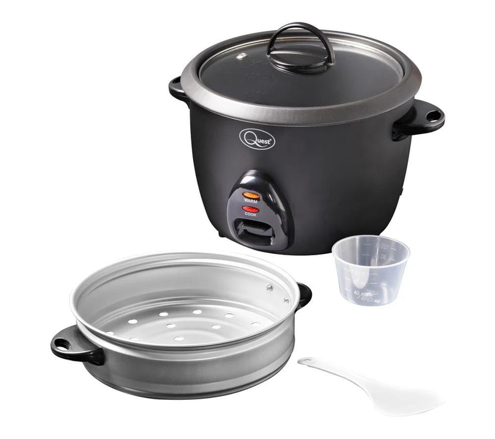 QUEST 33379 Rice Cooker & Steamer - Black image number 7 of 7