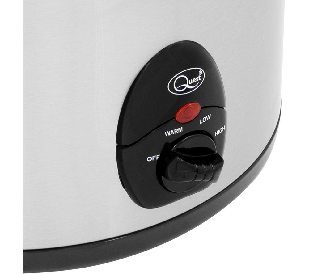 QUEST 35260 Slow Cooker - Black & Silver image number 5 of 5