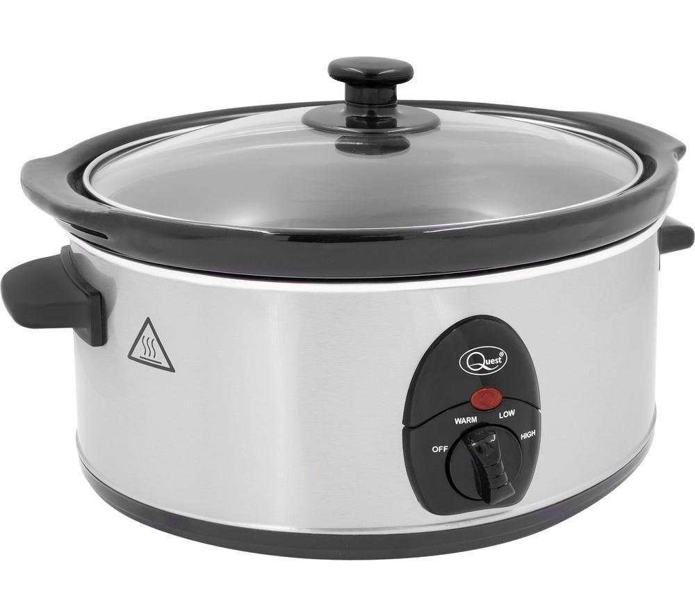 Quest 35270 Slow Cooker - Stainless Steel, Stainless Steel