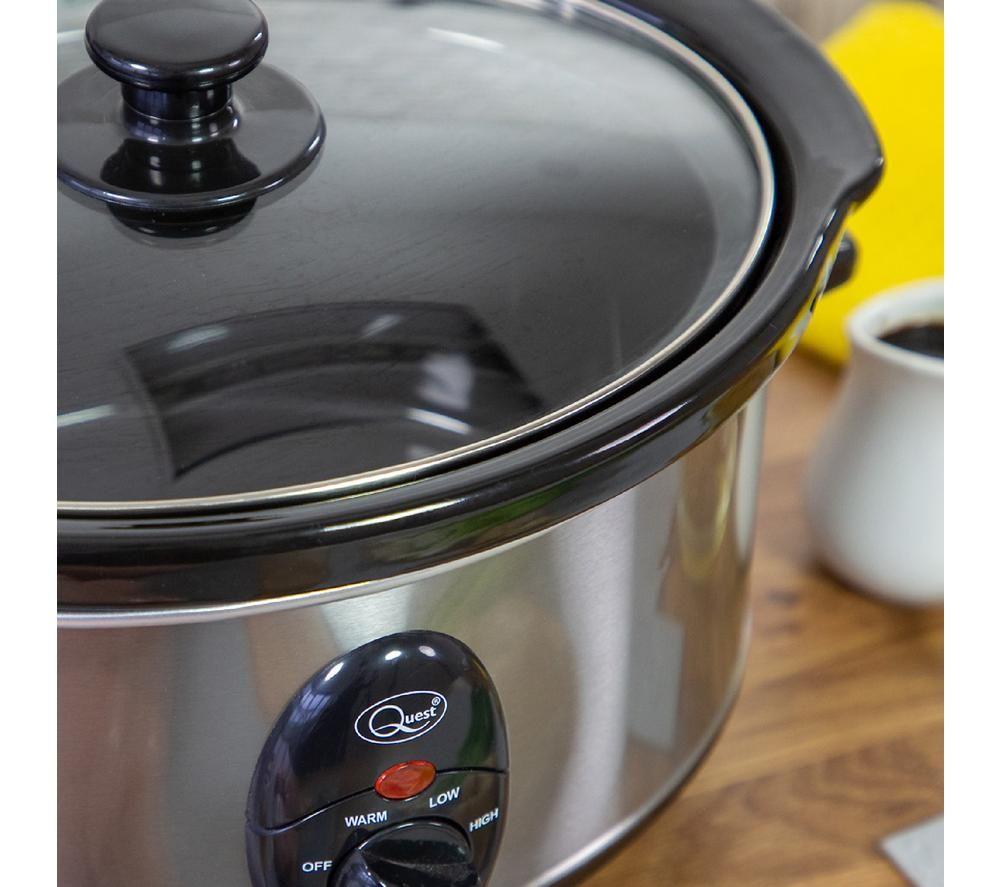 QUEST 35270 Slow Cooker - Stainless Steel image number 4 of 5