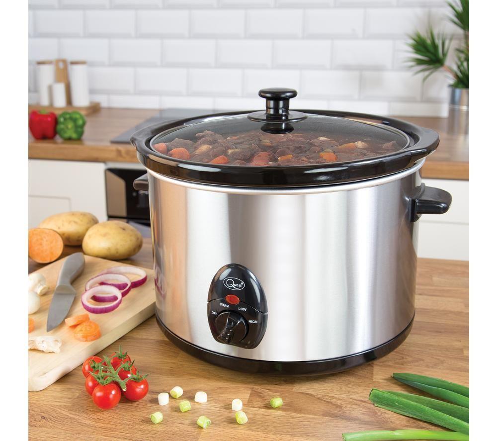 QUEST 35280 Slow Cooker - Silver image number 2 of 4