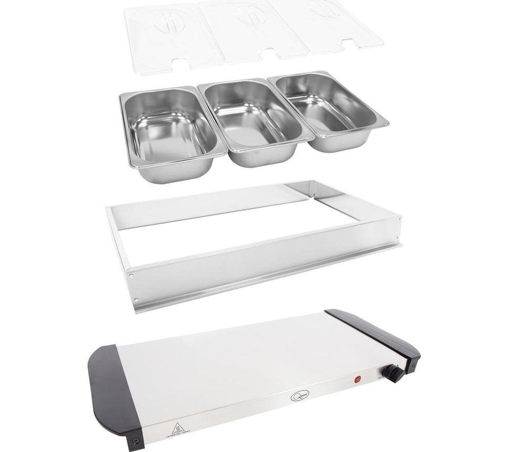QUEST Electric Buffet Server & Warming Tray - Silver image number 2 of 6