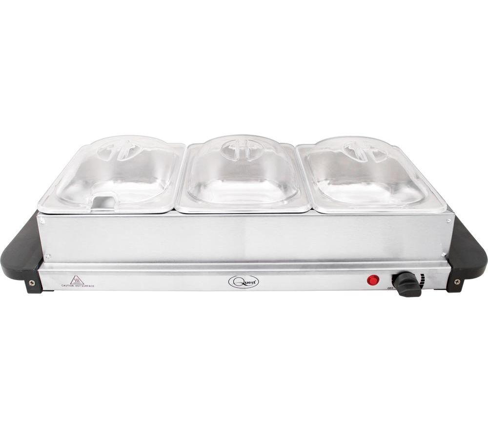 QUEST Electric Buffet Server & Warming Tray - Silver image number 3 of 6