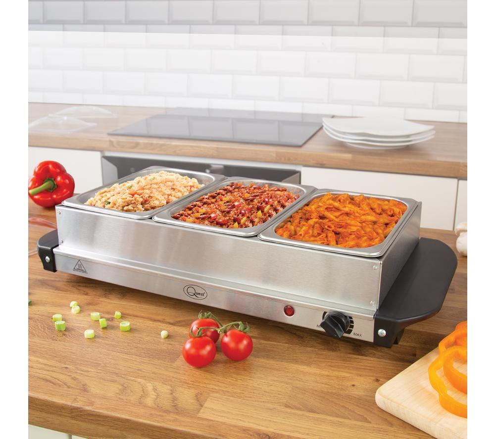 QUEST Electric Buffet Server & Warming Tray - Silver image number 6 of 6