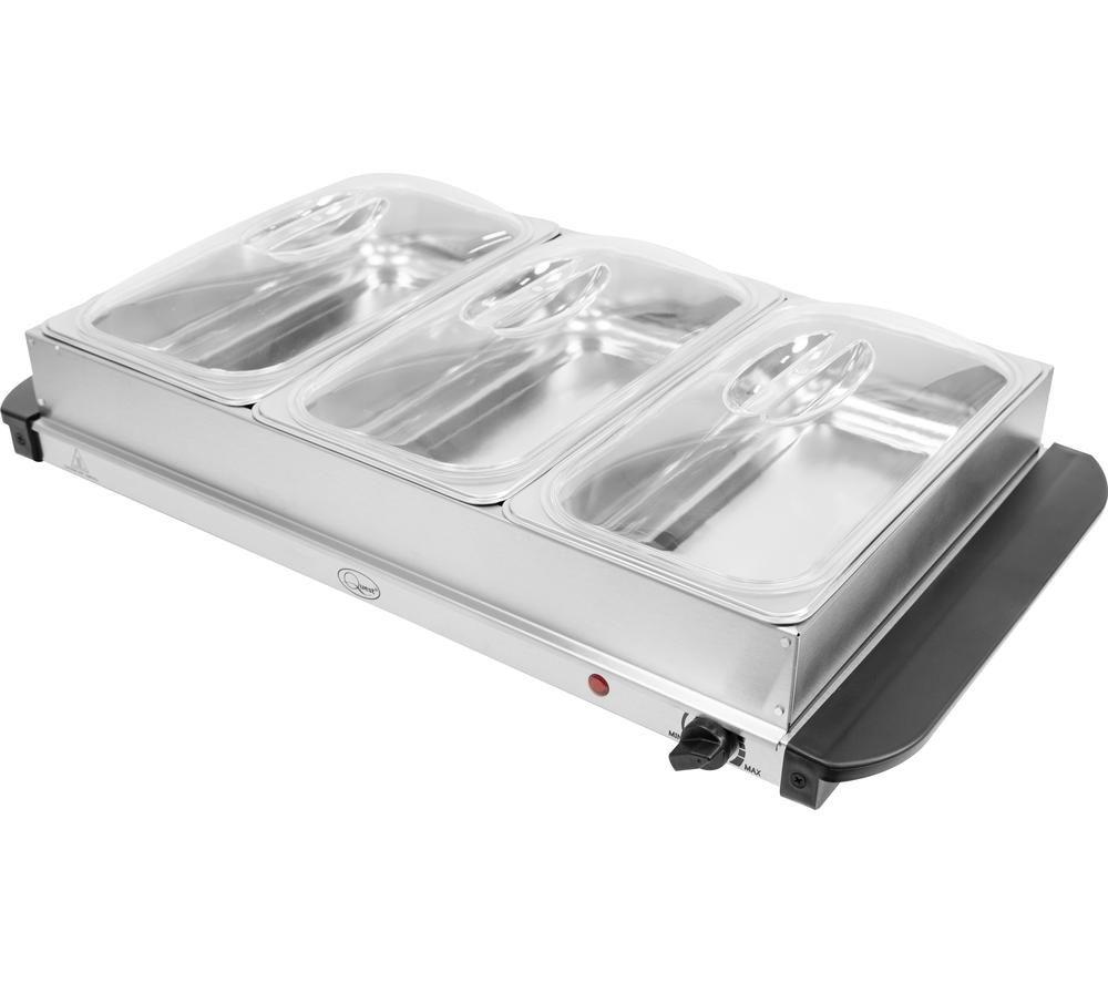 Quest 16510 Electric Buffet Server & Warming Tray - Silver
