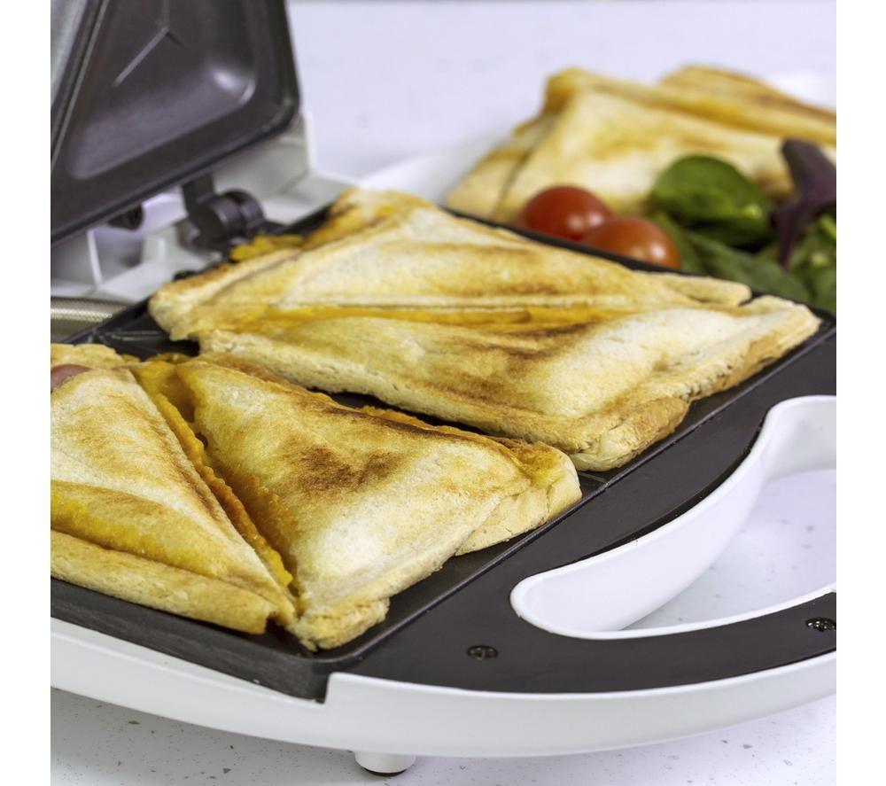 QUEST 35139 Sandwich Toaster - White image number 4 of 8