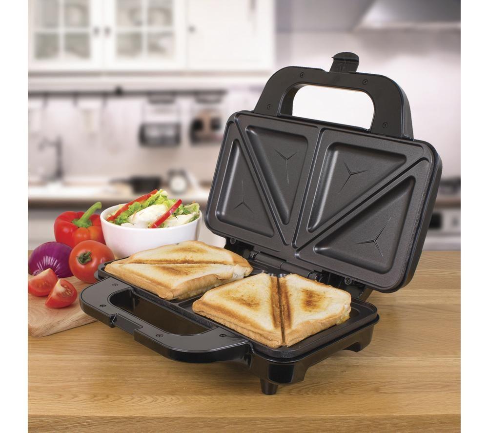 QUEST 35630 Sandwich Toaster - Silver & Black image number 3 of 5