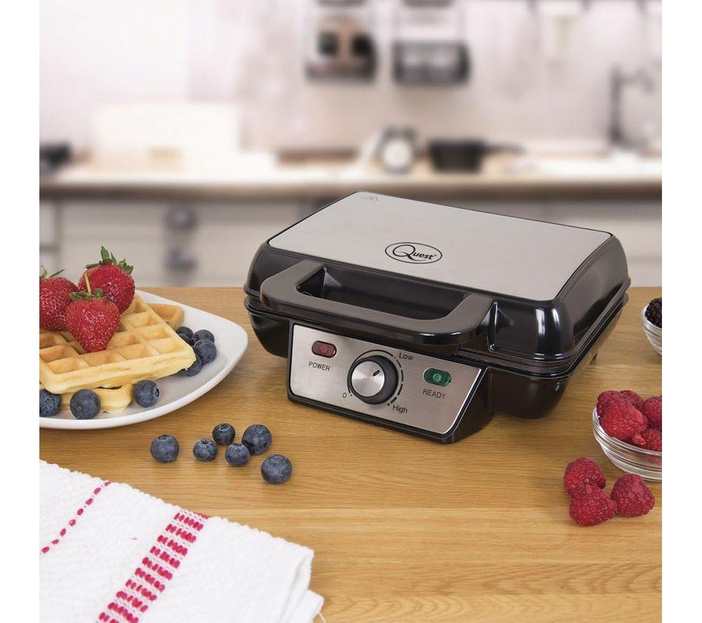 QUEST 35950 Waffle Maker - Black image number 2 of 4