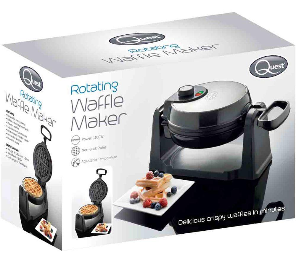 QUEST 35969 Rotating Waffle Maker - Black image number 5 of 5