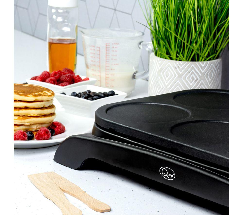 QUEST 35319 Mini Pancake Maker and Grill - Black image number 3 of 5