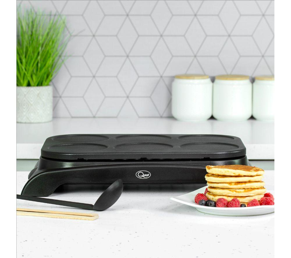 QUEST 35319 Mini Pancake Maker and Grill - Black image number 4 of 5
