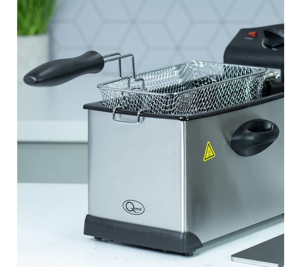 QUEST 35140 Deep Fryer - Black & Silver image number 5 of 7