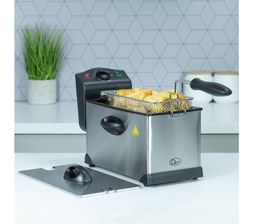 QUEST 35140 Deep Fryer - Black & Silver image number 6 of 7