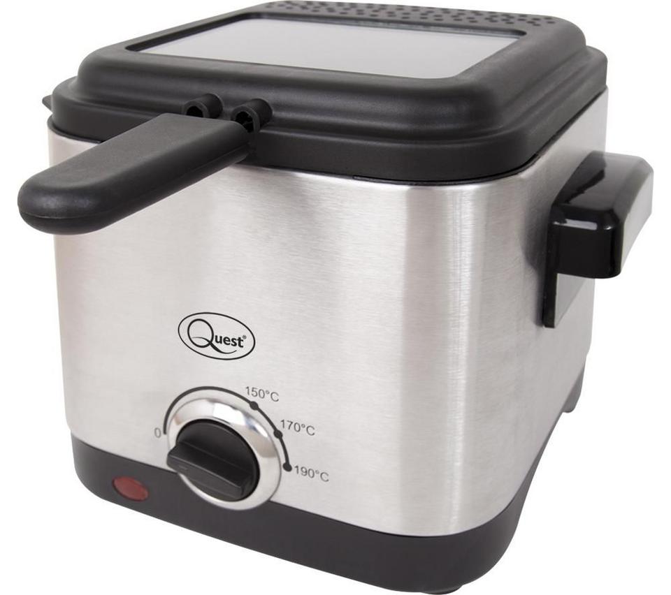 QUEST 34250 Deep Fryer - Black & Silver
