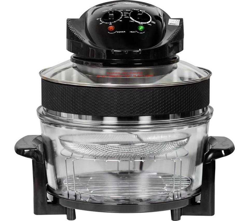 QUEST 43850A Halogen Air Fryer - Clear & Black