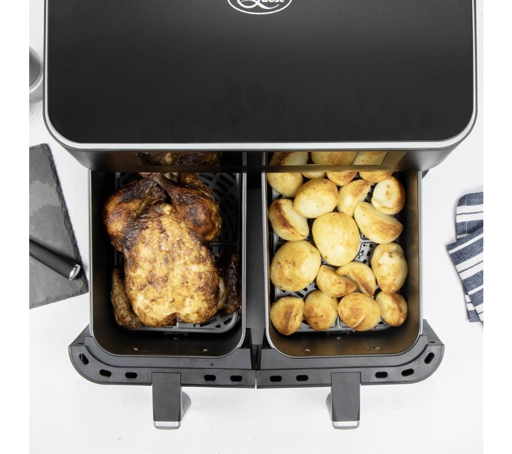 QUEST 33779 Dual Air Fryer - Black image number 3 of 8