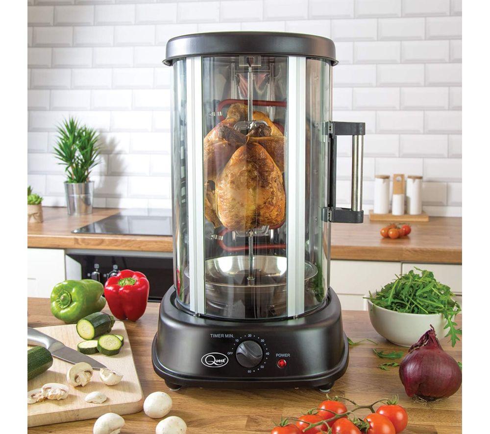 QUEST 34020 Kebab Rotisserie Grill - Black image number 3 of 5